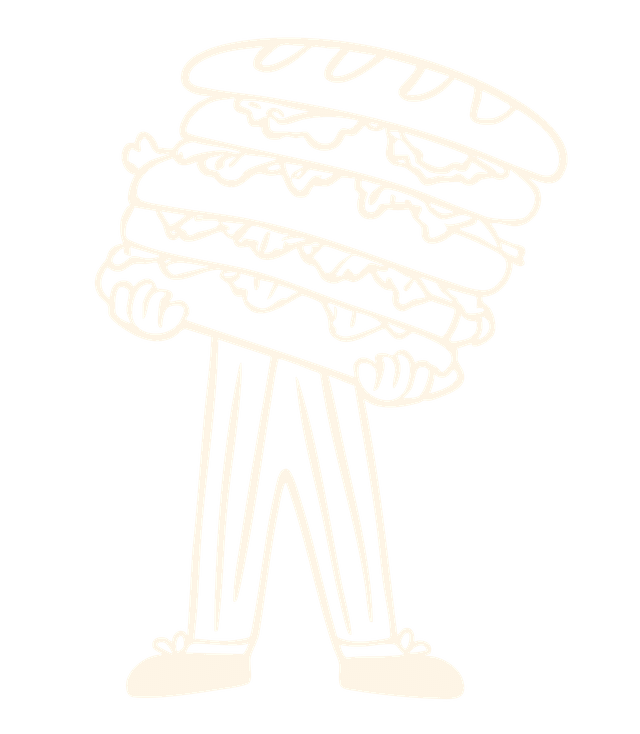 Mannetje met broodje